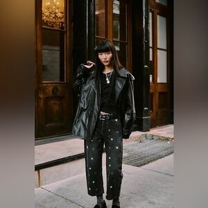 We The Free Deep Trance Shine Embroidered Star Dropped Boyfriend Barrel Jeans 25